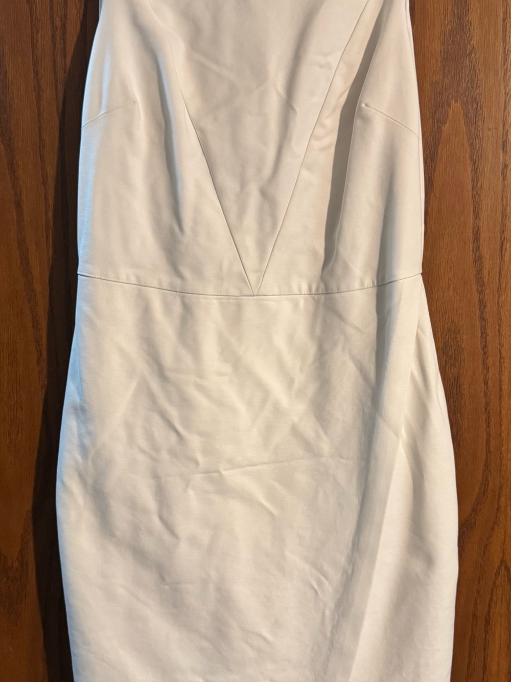 Banana Republic Strapless White Sheath Dress